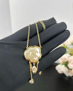[⭐JeweliWhal]Cloud Pearl Mother-of-Pearl Diamond Chain Pendant Necklace