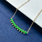 [⭐JeweliWhal]New Arrival: Green Bead Rivet Necklace