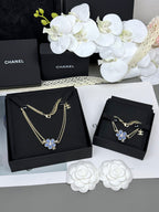 [⭐JeweliWhal]VOLTE New Blue Floral Double-Layer Bracelet