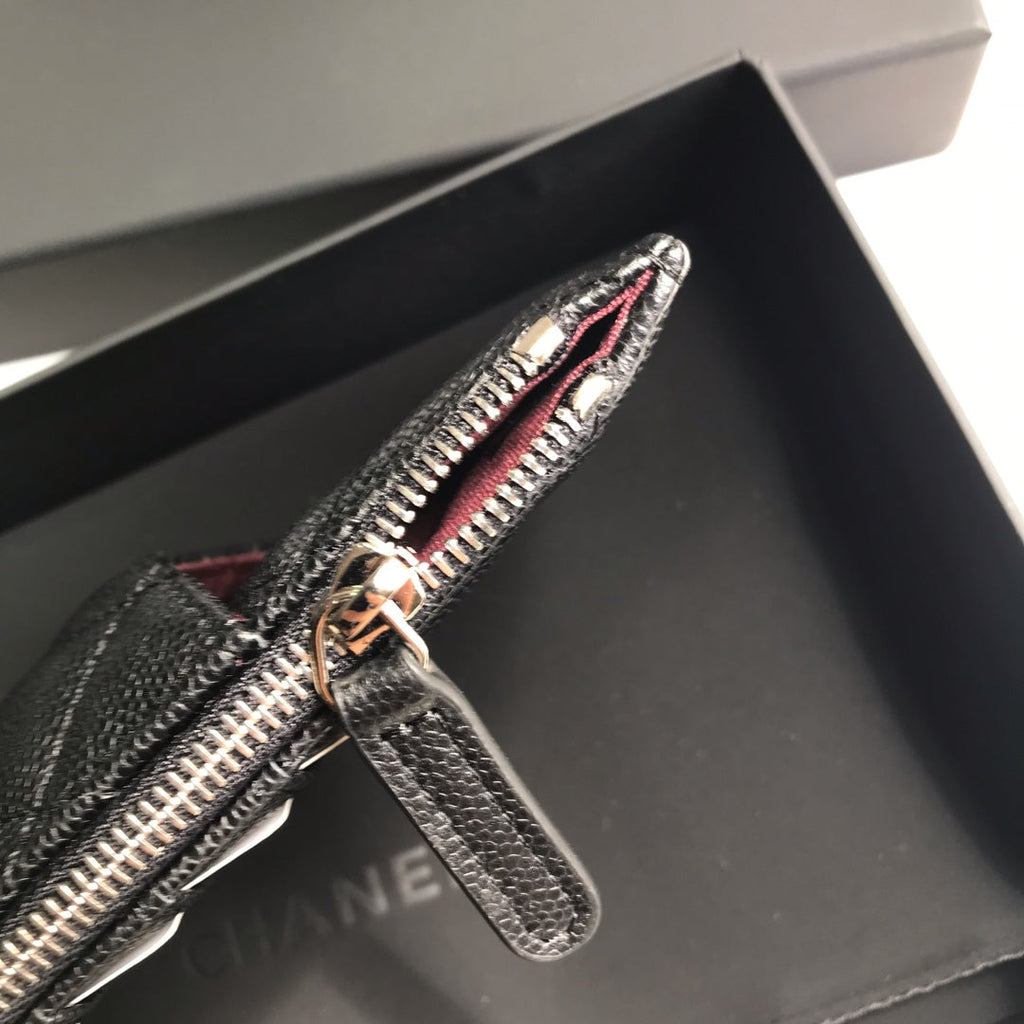 CC Handytasche 19,5" Schwarzes genarbtes Kalbsleder Icon