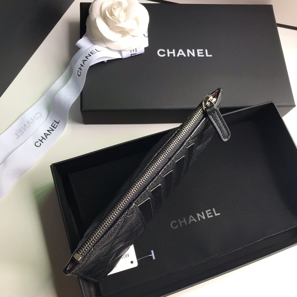 CC Handytasche 19,5" Schwarzes genarbtes Kalbsleder Icon