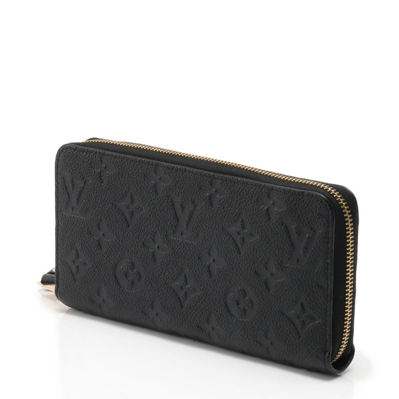 LV ZIPPY GELDBÖRSE LANGE TASCHE SCHWARZ MONOGRAM EMPREINTE LEDER