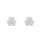 Jewelicorn CLOVER COMOS Diamantohrringe Silber