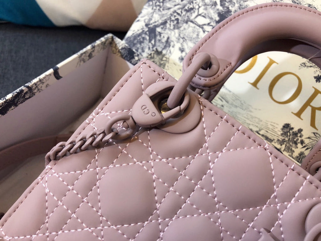 MINI LADY 17 BAG IN LIGHT PINK CALFSKIN