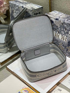 SMALL 24 VANITY CASE IN PALE GRAY MONOGRAM OBLIQUE JACQUARD