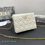 CARO POUCH 19 BAG IN WHITE CALFSKIN