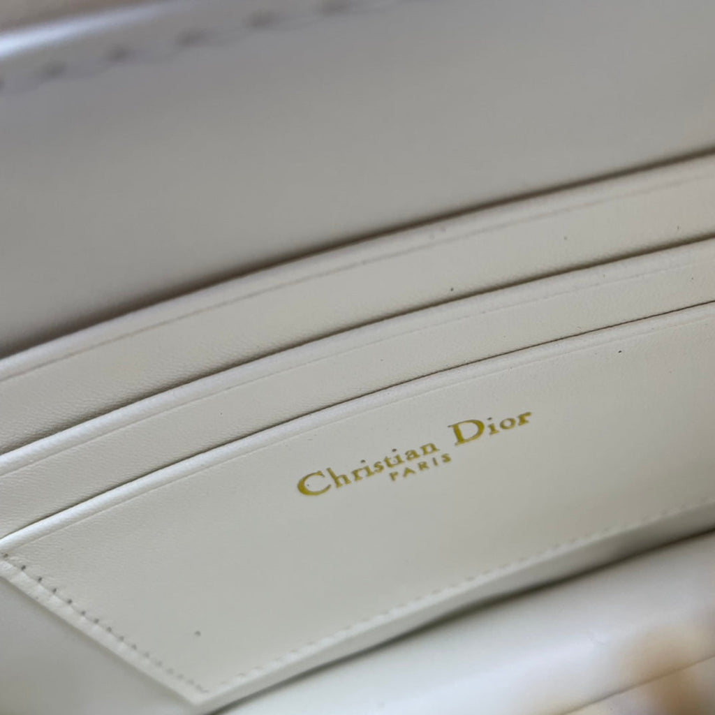 CARO POUCH 19 BAG IN WHITE CALFSKIN