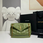 PUFFER TOY 29 IN FERN GREEN LAMBSLEIN GOLDENE BESCHLÄGE