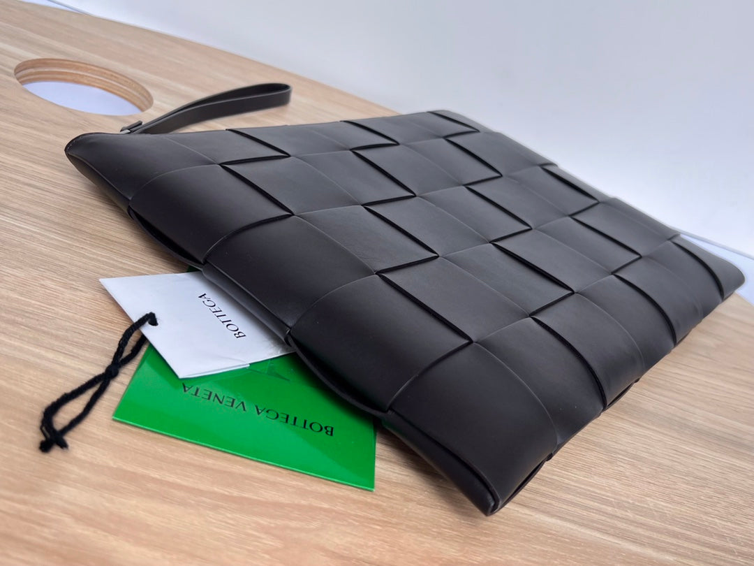 GROSSE KASSETTENTASCHE 35 ZOLL SCHWARZES KALBSLEDER