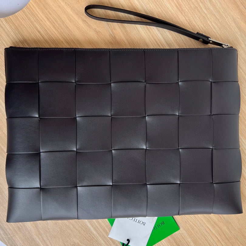 GROSSE KASSETTENTASCHE 35 ZOLL SCHWARZES KALBSLEDER