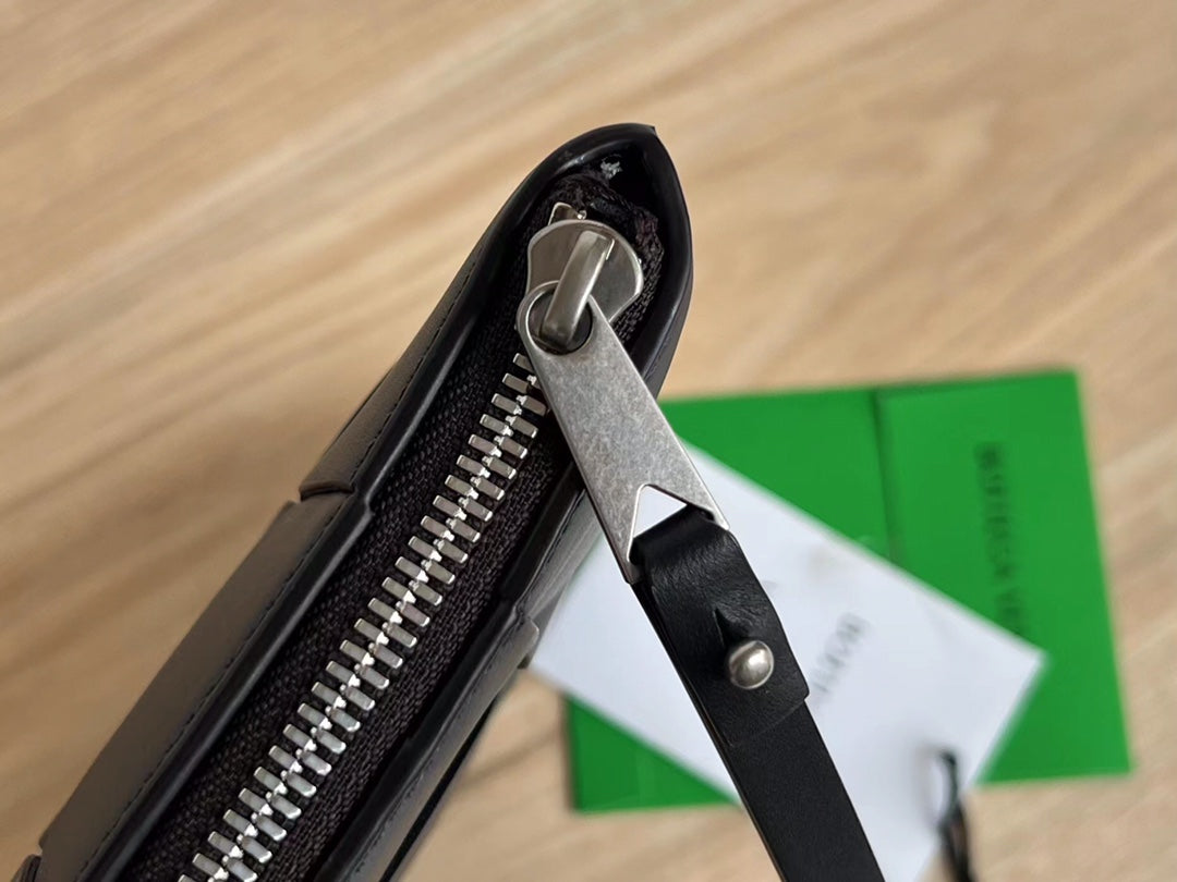 GROSSE KASSETTENTASCHE 35 ZOLL SCHWARZES KALBSLEDER