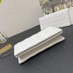 CARO SLIM POUCH 21 TASCHE AUS WEISSEM KALBSLEDER