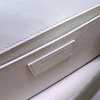 SUNSET MEDIUM 22 IN WHITE CALFSKIN GOLD HARDWARE