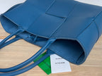 ARCO TOTE 36 IN AEGEAN BLUE CALFSKIN