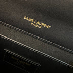 KATE TASSEL 24 BLACK CALFSKIN WITH GOLD LOGO