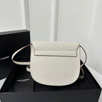 KAIA 18 HANDBAG IN WHITE CALFSKIN