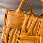 CANDY ARCO TOTE 20 IN RAW SIENNA SOFT LAMBSKIN