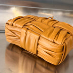 CANDY ARCO TOTE 20 IN RAW SIENNA SOFT LAMBSKIN