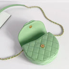 CC Mini Messenger 19cm Light Green Caviar