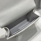 23P Klappentasche 15 cm Weiß Caviar Goldbeschläge 