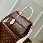 CLUNY MINI 20 IN BRAUNEM MONOGRAMM-LEINWAND