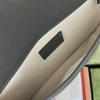 OPHIDIA BELT BAG 24 IN DARK GREY GG CALFSKIN