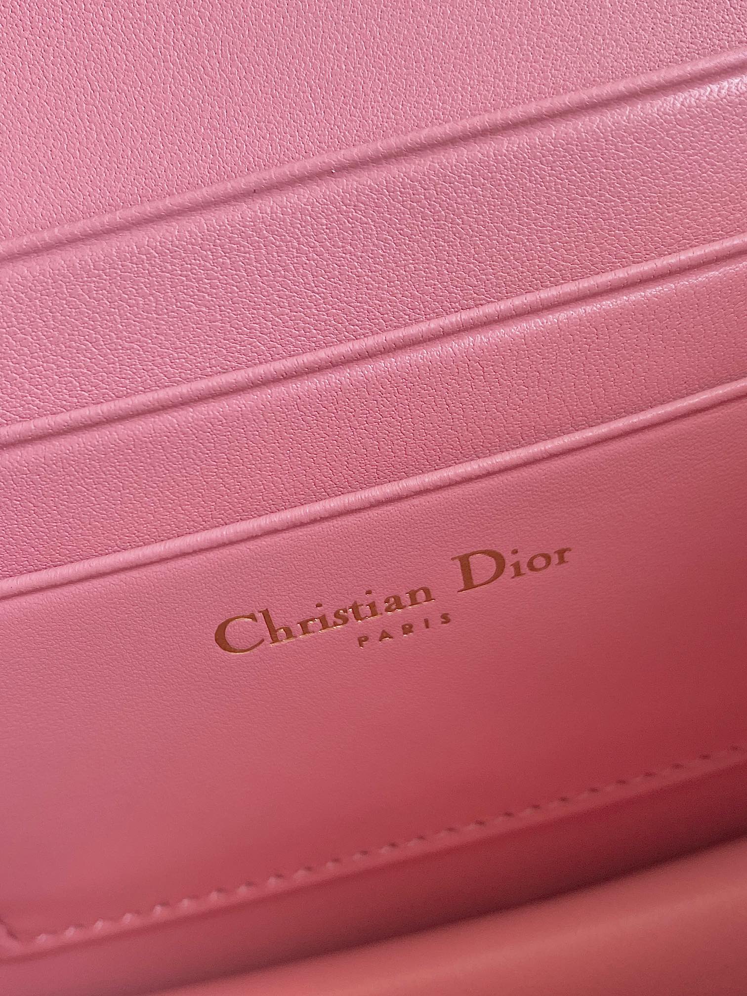 MINI CHAIN BAG 17 IN LIGHT PINK CALFSKIN