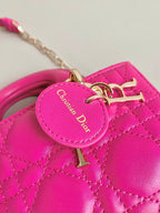 MINI D-JOY BAG 17 IN HOT PINK LAMBSKIN
