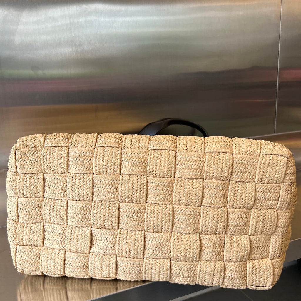 CASSETTE 44 TOTE BEIGE AND BLACK VISCOSE