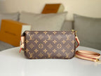 LV 25S POCHETTE ACCESSOIRES 21 IN BROWN MONOGRAM CANVAS GOLD HARDWARE