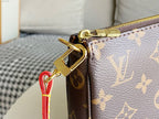 LV 25S POCHETTE ACCESSOIRES 21 IN BROWN MONOGRAM CANVAS GOLD HARDWARE