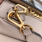 OXFORD 22 IN BEIGE LAMMLEDER GOLDENE BESCHLÄGE