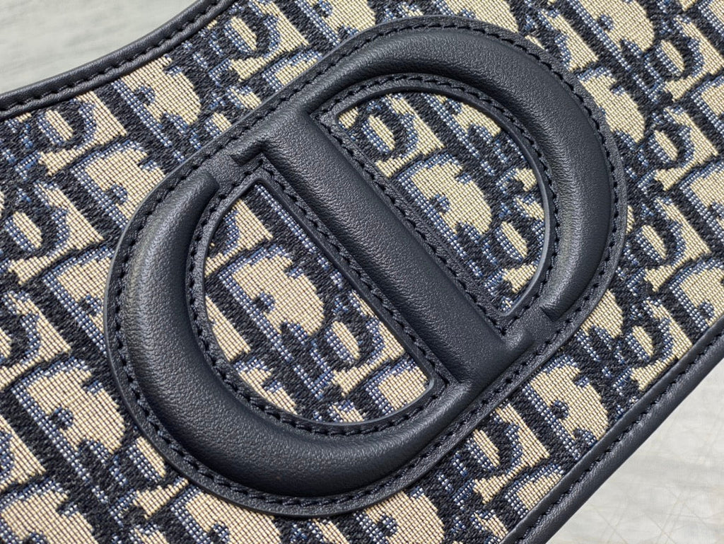 HOBO SIGNATURE 23 TASCHE IN SCHWARZ-BEIGE GEMUSTERTEM LAMMLEDER