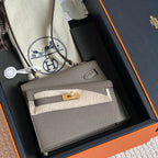 KELLY DESORDRE 20 IN MEDIUM BROWN EPSOM LEATHER WITH GOLD HARDWARE