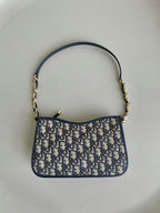 MINI HOBO 23 BAG IN BLUE OBLIQUE JACQUARD