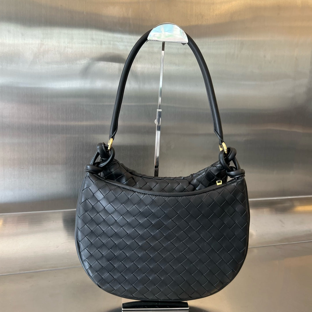 MITTELGRÖSSE GEMELLI 36 SCHWARZES LAMMLEDER