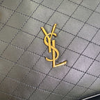 Reisetasche 31 Zoll, Khakigrün, Lammleder, goldene Beschläge