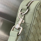 GROSSE INTRECCIATO 40 AKTENKOFFER AUS MUD MIX TRAVERTINE-KALBLEDER