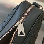 GROSSE INTRECCIATO 40 AKTENKOFFER IN HELLBRAUNEM UND DUNKELGRÜNEM KALBSLEDER