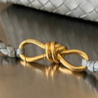 SMALL ANDIAMO 29 IN GREY LAMBSKIN