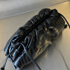 Mini-Etui 22 cm, schwarzes Kalbsleder 