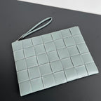 LARGE CASSETTE POUCH 35 IN GUNSMOKE CALFSKIN