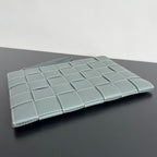 LARGE CASSETTE POUCH 35 IN GUNSMOKE CALFSKIN