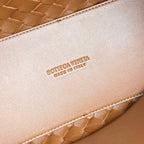 LARGE ANDIAMO 32 IN BURNT ORANGE LAMBSKIN