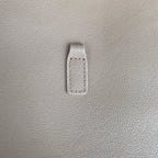 LE 5 À 7 SMALL SUPPLE 23 IN BEIGE LAMBSKIN GOLD BUCKLE