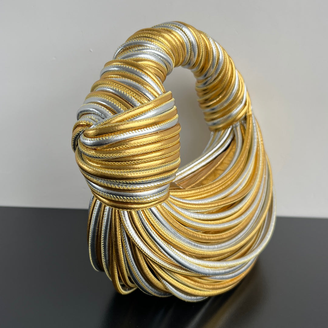 MINI JODIE 28-TEIL IN GOLD MIX SILBER LAMMLEDER