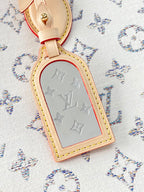 ONTHEGO MM 35 IN WHITE MONOGRAM JACQUARD FABRIC