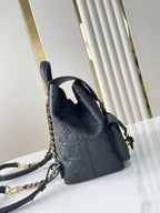 Backup-Rucksack 22 Zoll, schwarz, Monogram Empreinte Leder