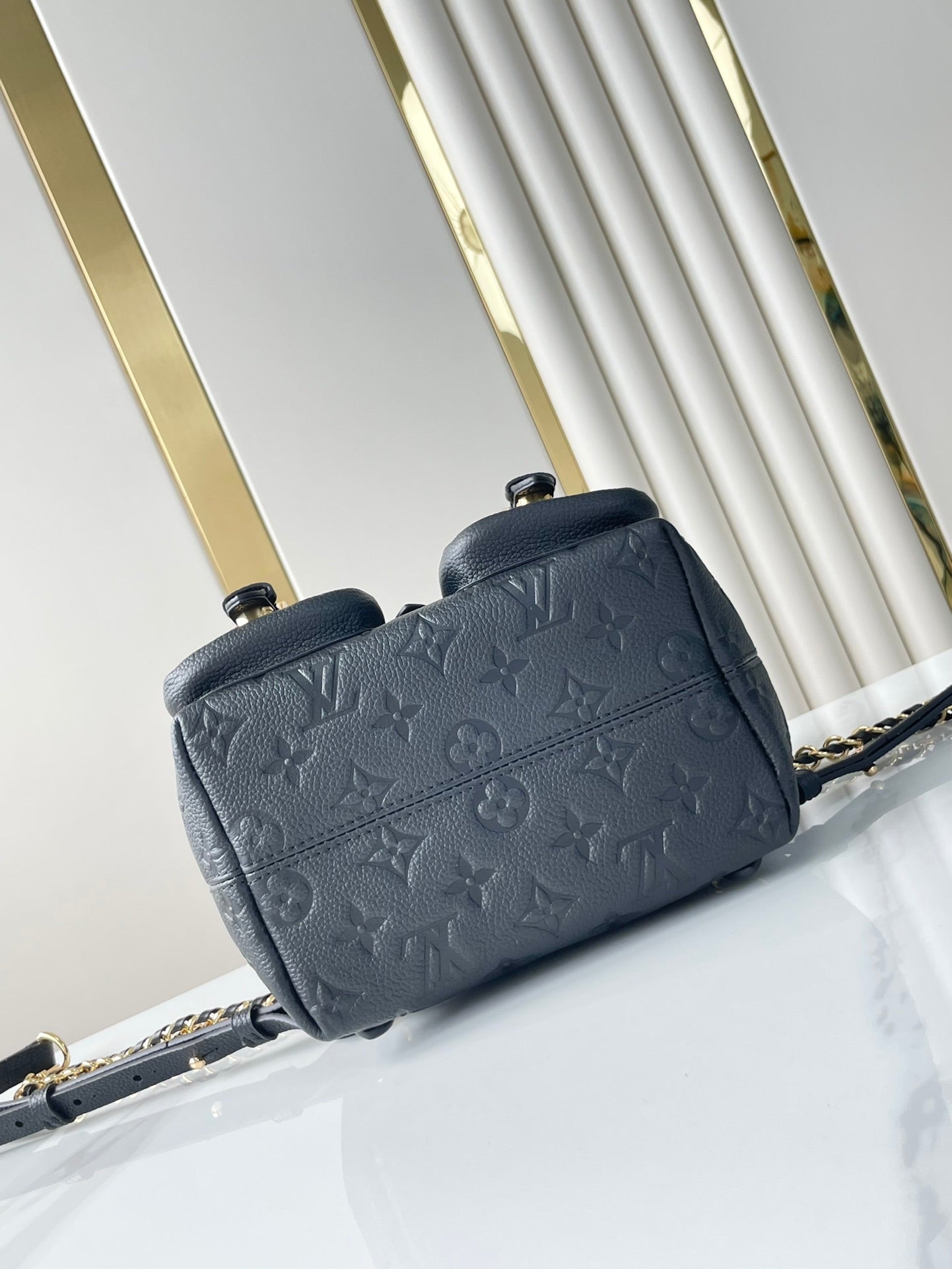 Backup-Rucksack 22 Zoll, schwarz, Monogram Empreinte Leder