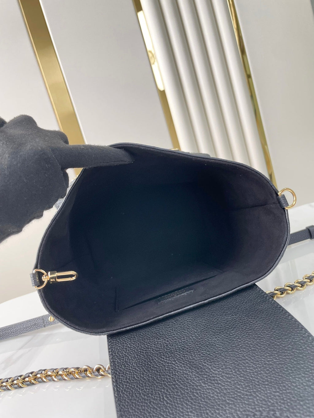 Backup-Rucksack 22 Zoll, schwarz, Monogram Empreinte Leder